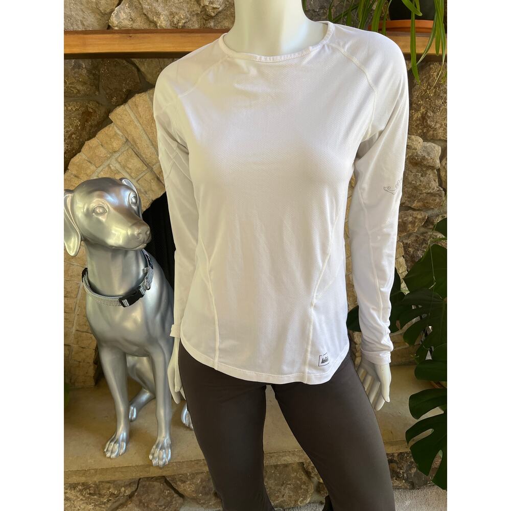 REI White Long Sleeve Athletic  Shirt Women's Size XS